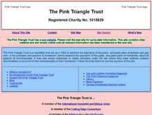 Tablet Screenshot of pinktriangle.org.uk